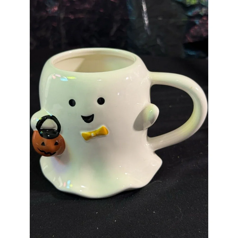 Target 2024 Hyde & Eek 15.2 fl oz Halloween Stoneware Figural Ghost Mug